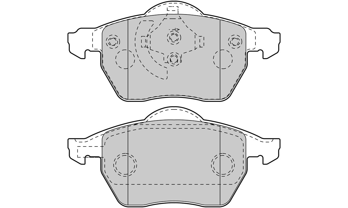 Jeu de 4 plaquettes de frein VALEO ref. 301008